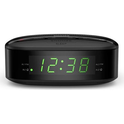 Radio-réveil double alarme noir - Philips - TAR3205 (1/6)