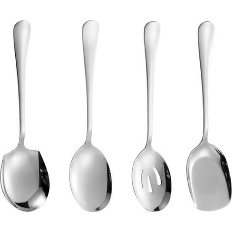 Cuillères à Café - - Acier Inoxydable - Ensemble de 4 - Lavable au Lave-Vaisselle (1/5)