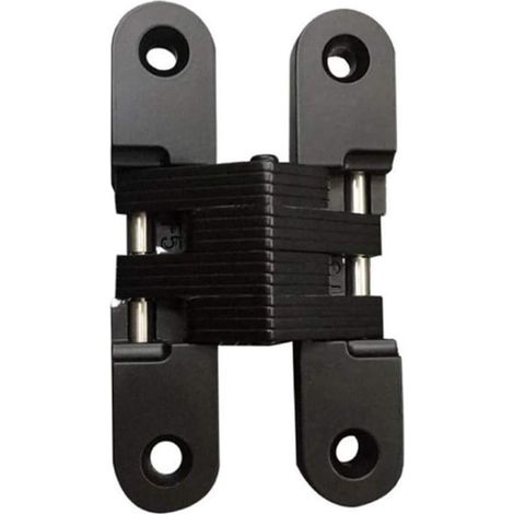 Bisagras ocultas - Sistema de puerta oculta - 1 par - Negro - Acero inoxidable (1/3)