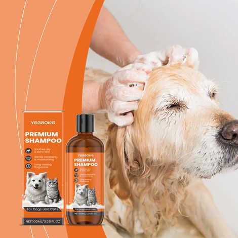 Shampoing doux pour animaux, formulé avec des ingrédients doux pour nettoyer et lisser le pelage, éliminer les odeurs et laisser les poils doux et soyeux – 100 ml (1/5)