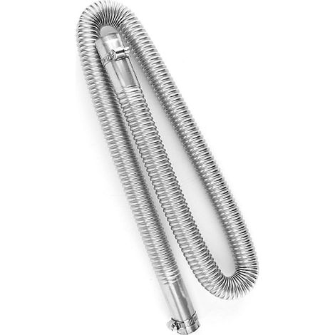 Tuyau d'évacuation en acier inoxydable pour chauffage de stationnement à air pulsé, pour gaz diesel, diamètre intérieur 2,5 cm/1 po, longueur 120 cm/4 po (1/4)