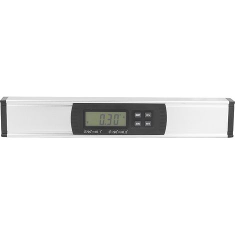 Niveau électronique numérique en alliage d'aluminium, inclinomètre digital de précision, mesureur d'angle, jauge d'inclinaison, pied à coulisse (avec batterie intégrée incluse) (1/5)