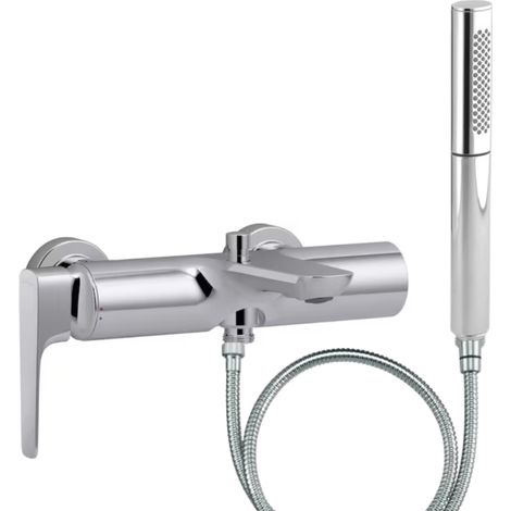 Pack mitigeur bain douche JACOB DELAFON Aléo+ + douchette Shift Ellipse + flexible à écrou 175 cm