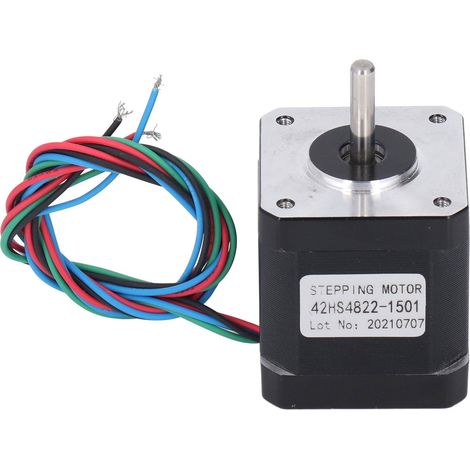 Moteur pas à pas 42mm 48mm DC 10.2V biphasé type mixte, acier au silicium, bobine cuivre, réponse rapide, pièces pour imprimante (1/5)