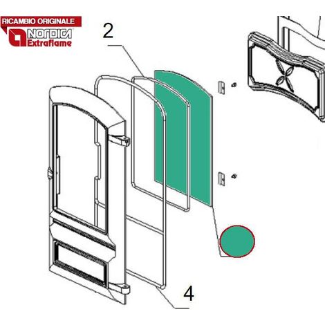 LA NORDICA - 1024370 - Vetro ricambio 221x312x4 mm GIULIETTA