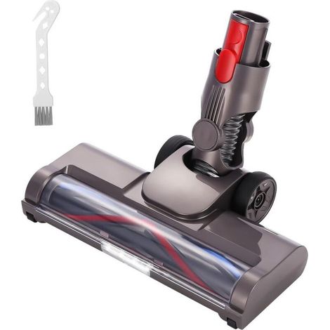 Brosse Compatible avec Dyson V7 V8 V10 V11 V15, Tête de Brosse Rechangeable Acessoire à Entraînement Direct avec 4 Lumières LED pour Sols Durs et Moquettes (1/5)