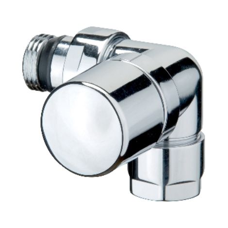 VALVOLA D'ARREDO AD ANGOLO SX TERMOSTATIZZABILE CROMO-LUCIDO 1/2 S.F.