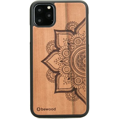 Funda de madera para iPhone 11 PRO MAX MANDALA MANZANO (1/3)