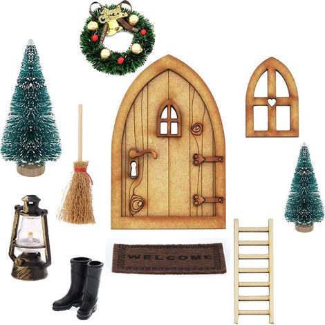 Guirlande Porte Noël - Décoration Extérieure Porte - Couronne Automnale Pommes De Pin Citrouilles - Pour Intérieur Extérieur - Lot de 1 (1/5)