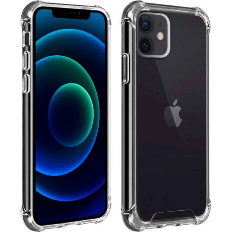 AKASHI FUNDA TRASERA SILICONA TRANSPARENTE / APPLE IPHONE 12