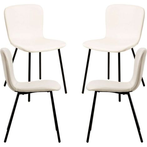 Packs Sillas Comedor - Pack 4 Sillas Welna Tela - Beige (1/5)