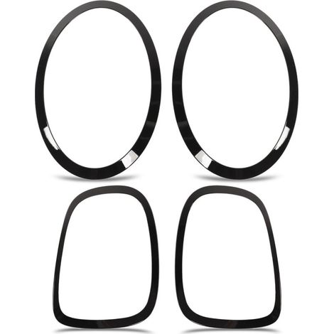 Capots De Bordure Phare Arrière Noir Brillant Pour Mini Cooper S F55 F56 F57 2014+ (1/4)