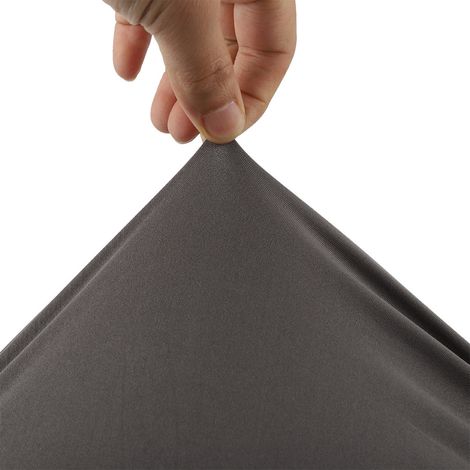 Housse de canapé d'angle en Polyester 3 + 2 places, housse de protection en forme de L pour meubles de maison, gris (1/5)