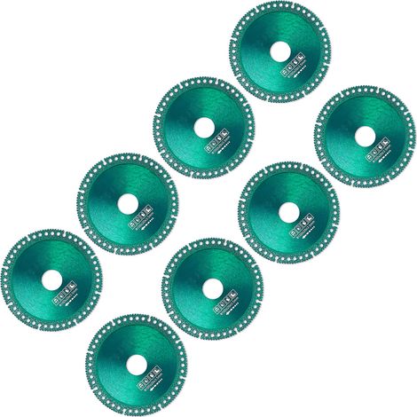 Disque de coupe diamanté multifonctionnel à coupe incisive et lisse pour tuyaux en céramique et PVC (lot de 8) (1/4)