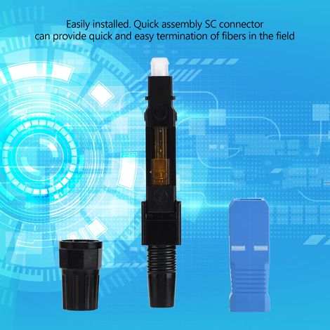 100 connecteurs rapides SC monomodes pour fibre optique FTTH (1/5)
