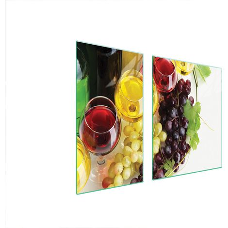 GLASSCHUTZPLATTE FÜR HERD 90x52 WEIN