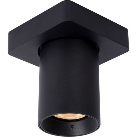 Spot soffitto Lucide Nigel quadrato GU10 5W 2200K nero (1/5)