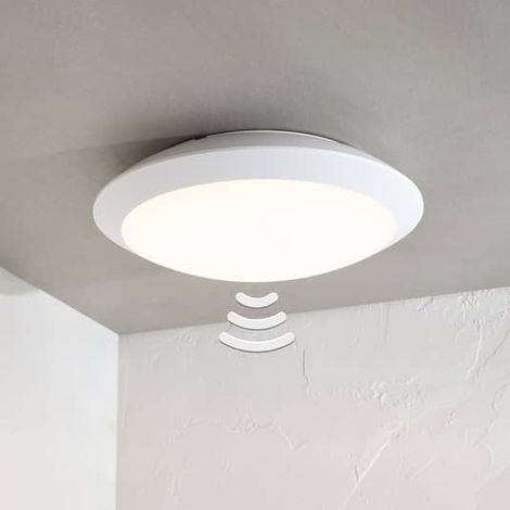 [NEUWERTIG] B-Ware Lampenwelt Led Außendeckenlampe Außendeckenleuchte Naira M. Sensor Weiß