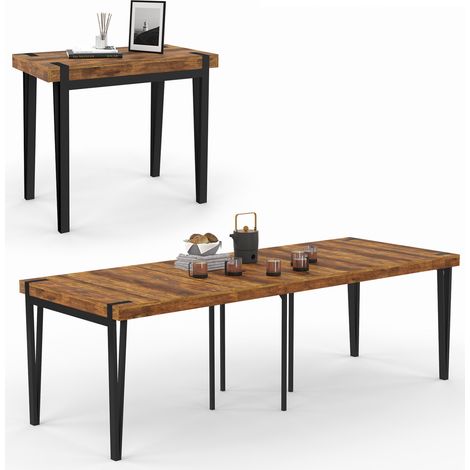 Consolle allungabile AUSTRIA, 10 posti, 235 cm, design industriale