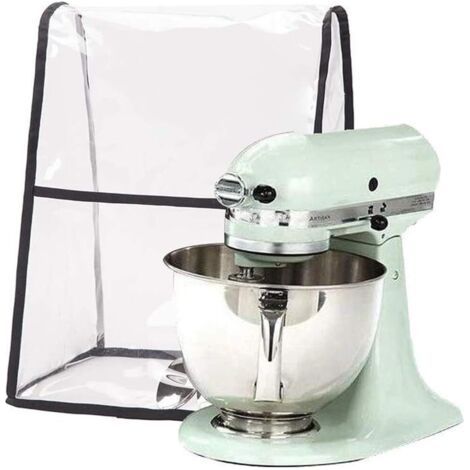 Clear Stand Mixer Cover, Large Size Cover with Storage Bag Compatible with KitchenAid 4.5-6 Quart Stand Mixer, Fits All Tilt Head and Stand Models (1/4)