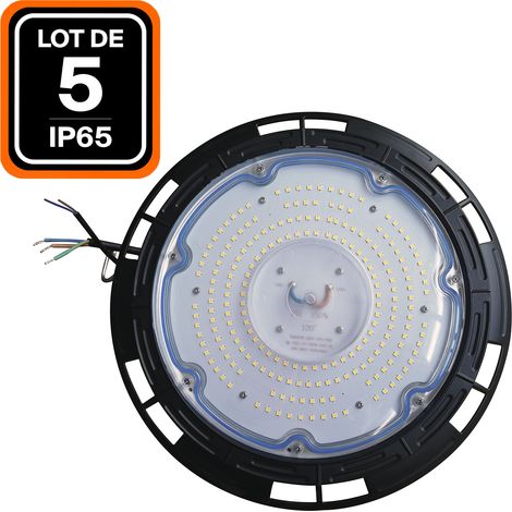 Lot de 5 Gamelles suspension industrielle HIGH BAY UFO 150W IP65 (1/5)