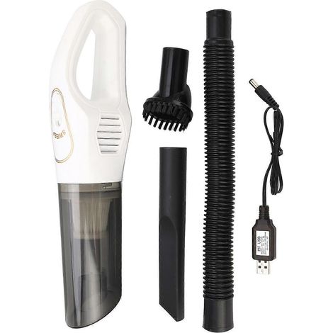Aspirateur à main sans fil rechargeable USB 120 W 10 000 Pa pour voiture, escaliers et tapis