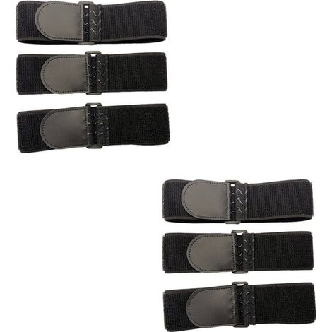(30x5cm, 6 piezas) Correa elástica con tiras antideslizantes, correas de velcro duraderas y versátiles para cables y alargadores (1/3)