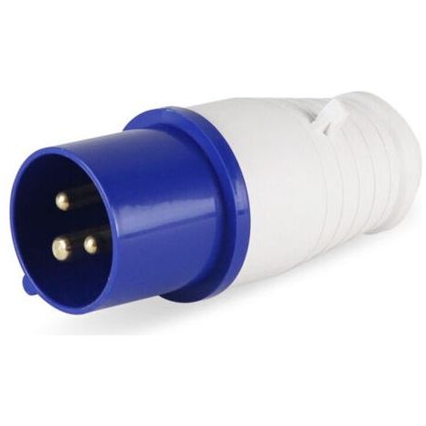 Industrial plug, IEC, 16A, 2P+E, 220V, IP44 (1/4)