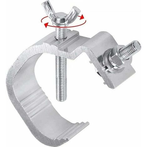 Pince De Lumière De Scène - Kit De Crochet De Lampe De Scène En Fonte D'aluminium Résistant Au Glissement Pour Projecteur à Tête Mobile 4 Pièces (1/3)