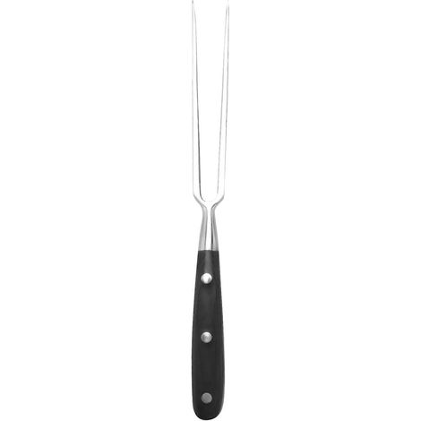 Extérieur barbecue fourchette inox barbecue viande fourchette noir (1/5)