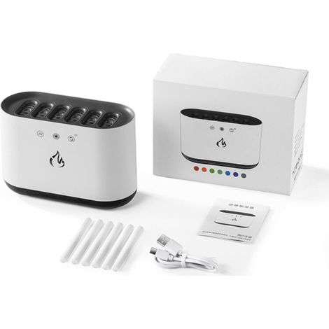 SJLERST Humidificateur à capteur sonore dynamique de 900 ml, pulvérisation à 6 vitesses, minuterie de 10 heures, avec fonction de commande vocale (blanc) (1/5)