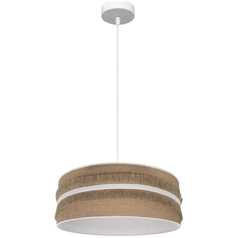 Ciondolo Natalia 1xe27 Bianco/bianco-sacco Regx40x40 Cm (1/2)