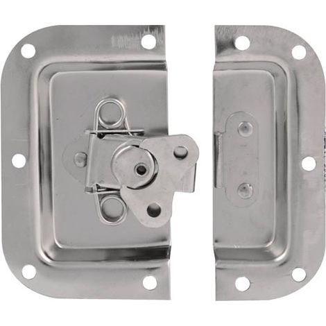 HQ-Power Bloqueo, para estuche de vuelo, 105 x 102 mm, metal, blanco