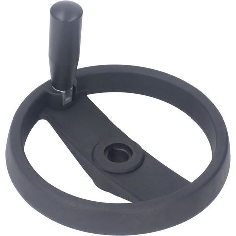 Roue à main en plastique isolant standard robuste 200x18mm pour tour, fraiseuse, machine à rectifier (1/5)