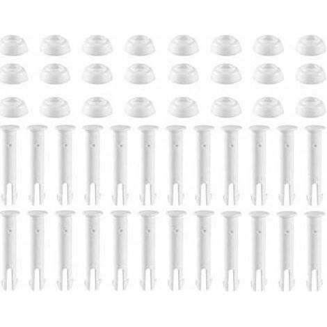 Lot de 24 chevilles de raccordement pour piscine hors-sol - 6 cm - avec capuchon - accessoire pour piscine hors-sol (1/5)
