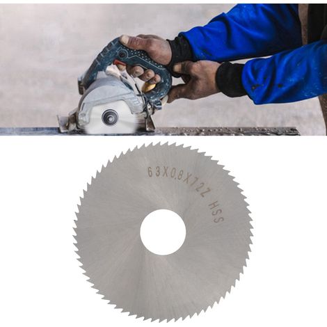 Lame de scie circulaire en acier rapide pour fournitures industrielles 63 x 0,8 16 72 W6542