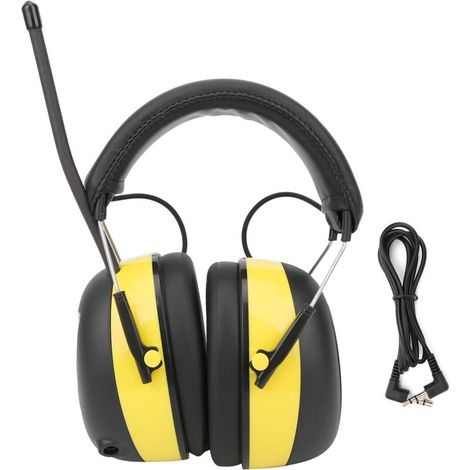 SJLERST Protecteurs d'oreilles Casque Anti Bruit, Casque antibruit en serre-tête pliable, Réduction du bruit Protection auditive réglable, Pour milieu bruyant et stressant