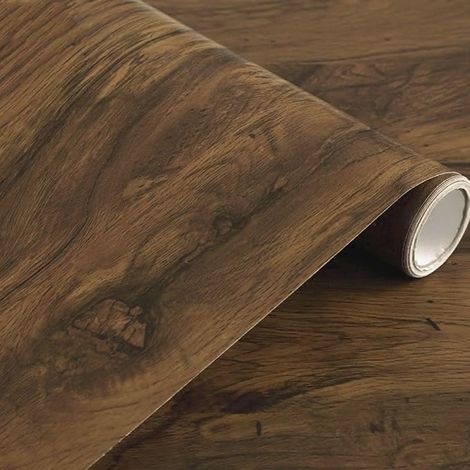 Papel de contacto vinílico autoadhesivo con efecto grano de madera, papel vinílico autoadhesivo para estantes, forro de cajones, muebles, encimeras, armarios, 40 x 200 cm (1/4)