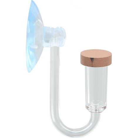 Raffineur de CO₂ pour aquarium, haute concentration, transparent, facile d'entretien, avec ventouse. (1/5)