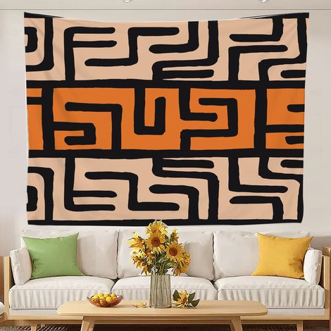 Tapisserie murale vintage pour chambre d'adolescente, idéale pour la décoration intérieure. 200x150cm (1/5)