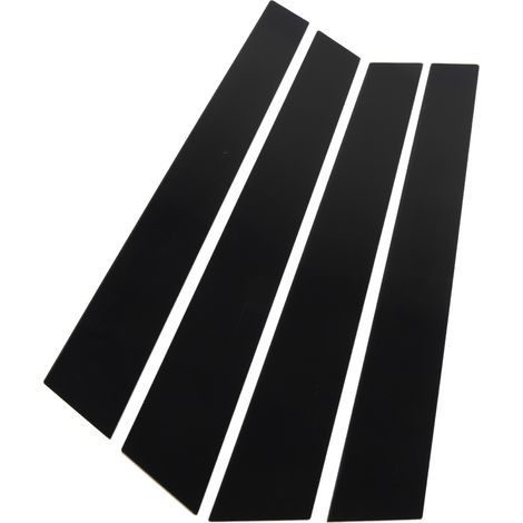 4 Stück glänzend schwarze, kratzfeste Türsäulenaufkleber Abdeckung B für Panamera 970 2009-2016 (1/5)