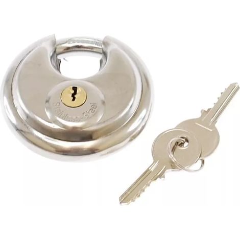 Cadenas circulaire résistant et 2 clés (s'entrouvrant)