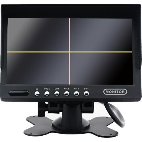 7-Zoll-4-PIN-Quad-LCD-Monitor auf einem Ständer (1/4)