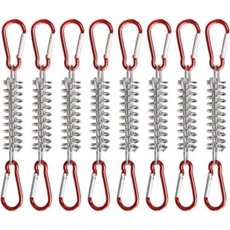 Ressorts Tension Auvent Lot de 8 Accessoires Camping avec Mousquetons pour Fixation (1/5)