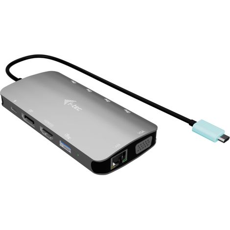 i-tec USB-C Metal Nano 3x Display (DP, HDMI and VGA) Docking Station + Power Delivery 100 W (1/5)
