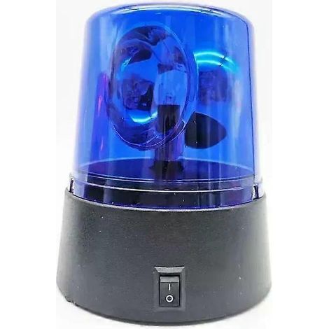 Gyrophare clignotant de police pour voiture, gyrophare d'urgence, feu de signalisation rotatif pour DJ, lumières de scène disco clignotantes pour voiture, bar, mariage, spectacle (bleu) (1/5)