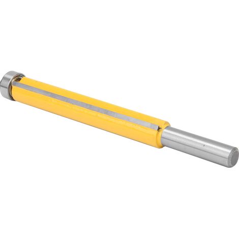 Fraise à défoncer bois 8mm queue avec roulement, coupe affleurante carbure, 8x12,7x76,2mm, pour défonceuse, ponçage et finition, outil de menuiserie professionnel (1/5)