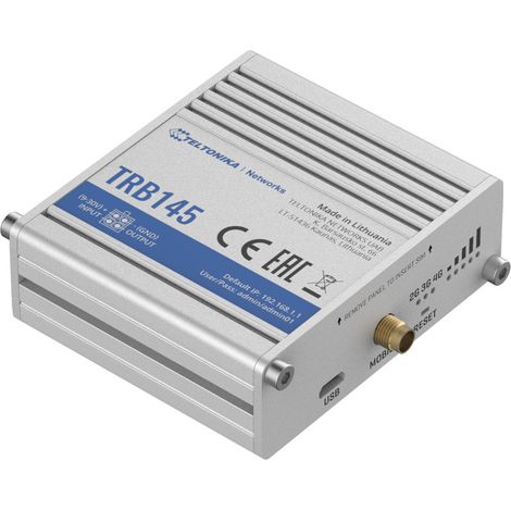 Puerta de Enlace, Puerta de Enlace IoT Teltonika Trb145, LTE Cat 1, Rs485, Gestión Remota (1/3)