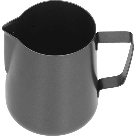 Pichet à lait en acier inoxydable épais, 600 ml, avec bec verseur pointu, idéal pour décorer votre café. (1/5)
