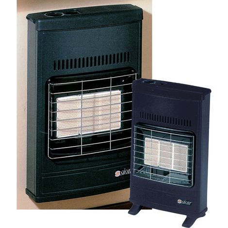 Poêle à gaz naturel ventilé infrarouge 4200W – Pour espaces jusqu'à 110 m³ – Installation murale ou au sol – Système de sécurité intégré - ECO 42 T